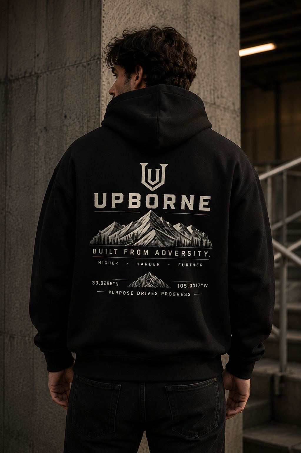 UPBORNE Ascent Hoodie, lifestyle view 1