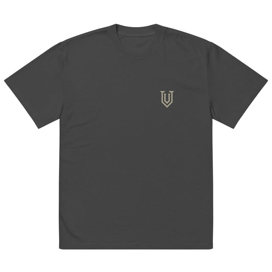 UPBORNE Summit Tee in faded black, front product mockup
