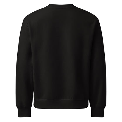 UPBORNE Foundation Crewneck in black, plain back view
