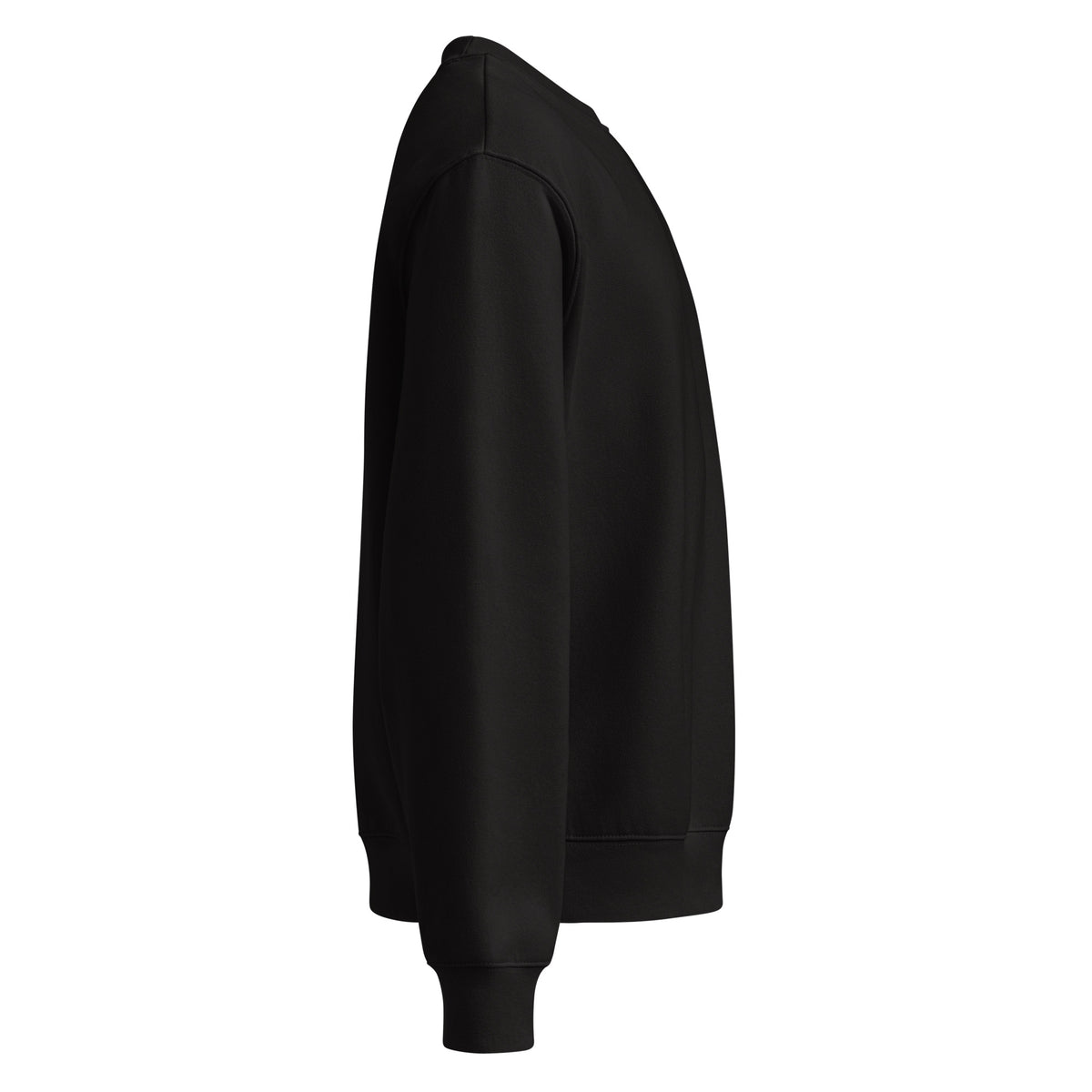 UPBORNE Foundation Crewneck in black, right side view