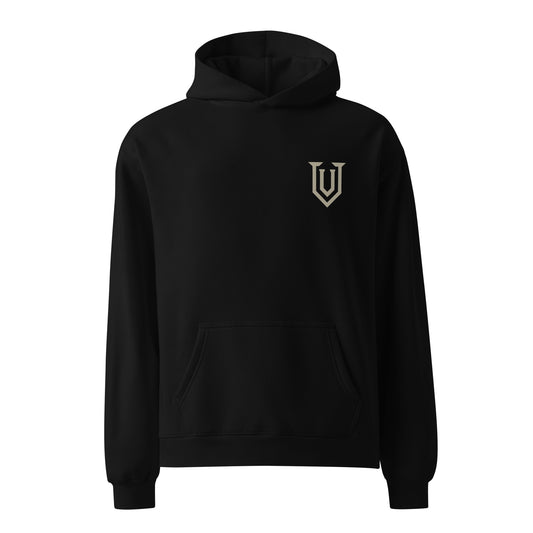 UPBORNE Ascent Hoodie in black, front product mockup